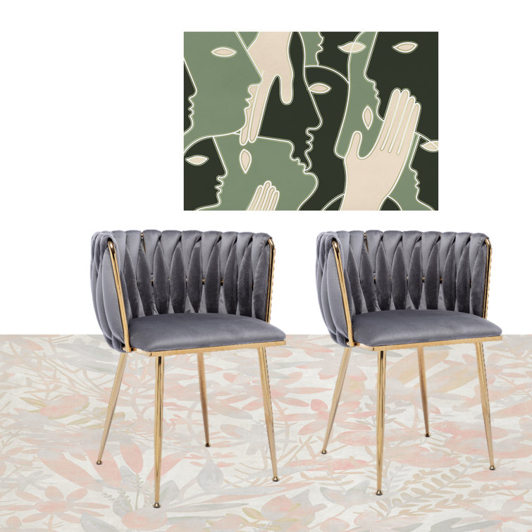 Everly Quinn Velvet Upholstered Parsons Chair Wayfair Canada